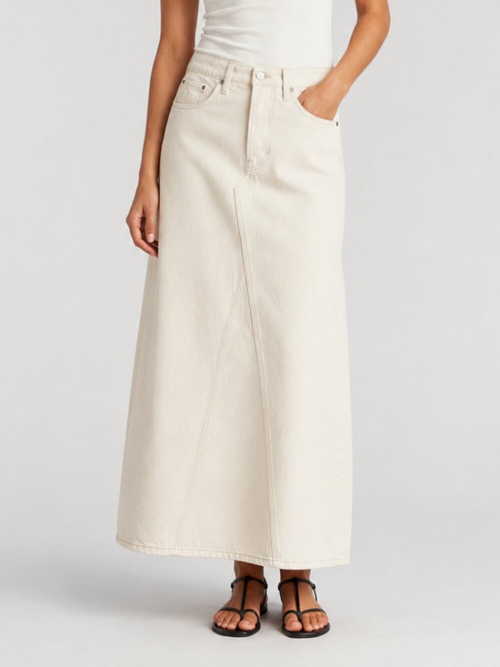 H&M Denim Maxi Skirt